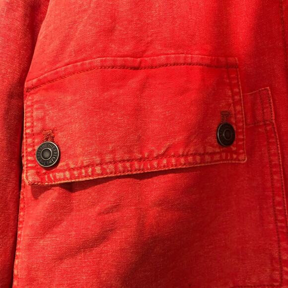 We The Free Womens Dahlia Utility Cotton & Linen Jacket Washed Red Size M - Picture 5 of 11